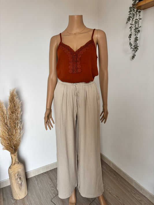 Pantalon fluide Rosa