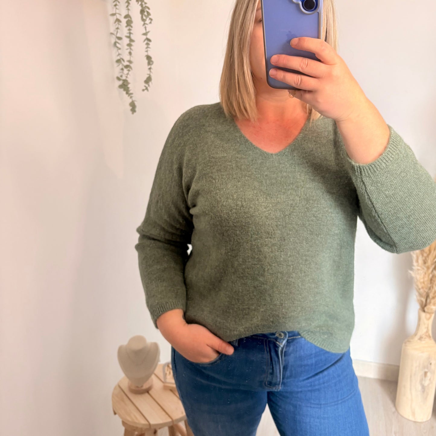Pull vert oversize - Veronica