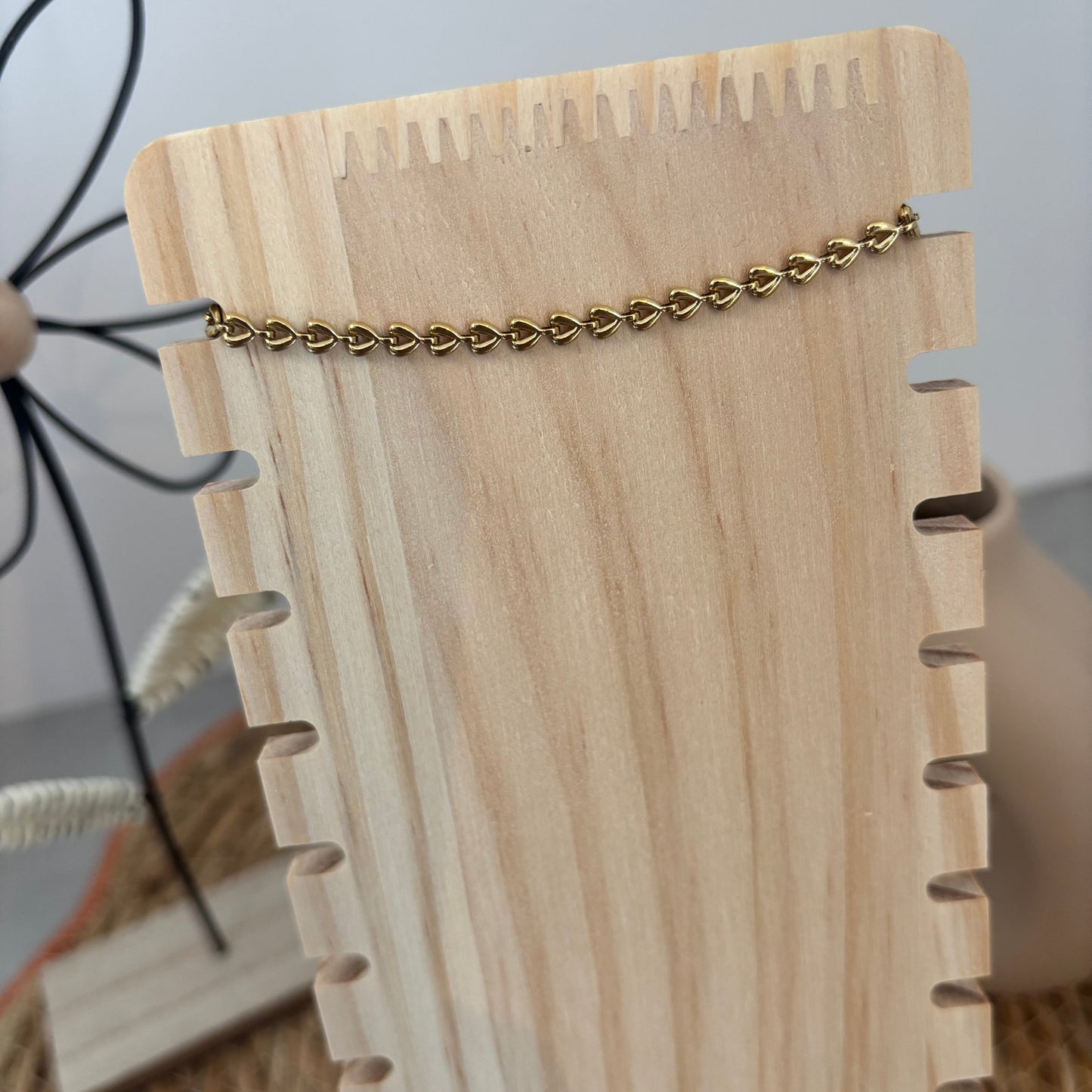 Bracelet chaîne cœur