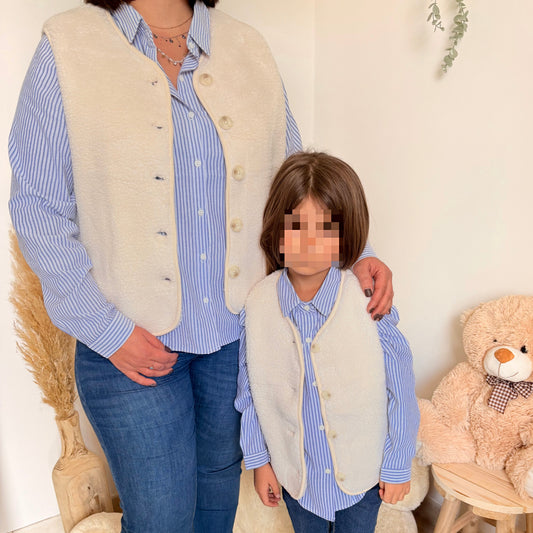 Gilet sans manche - Effet mouton - Capucine Femme