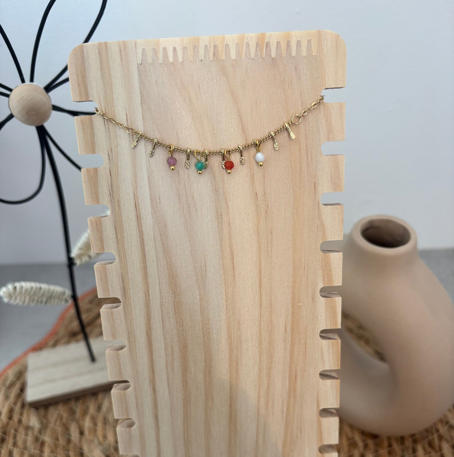 Bracelet perles pendante