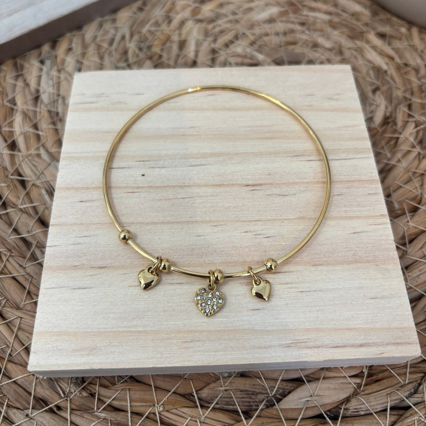 Bracelet anneau cœur