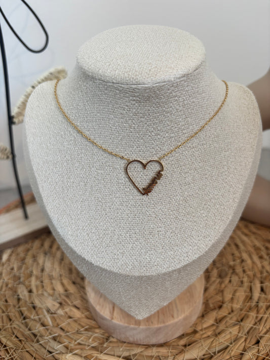 Collier cœur Amour