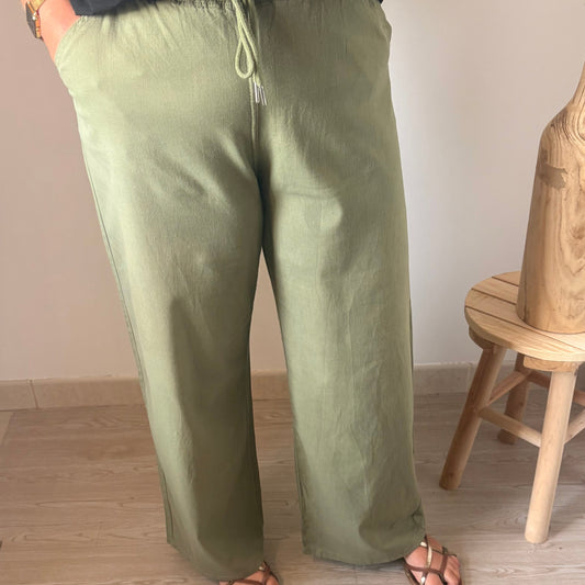 Pantalon kaki fluide