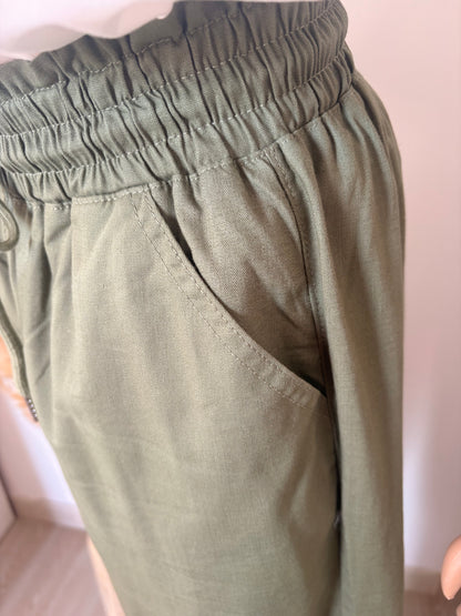 Pantalon kaki fluide