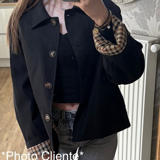 Veste oversize noir - femme