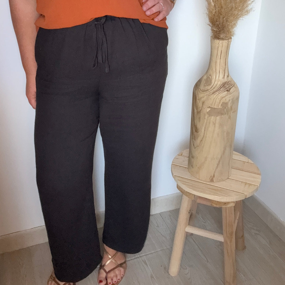 Pantalon fluide noir