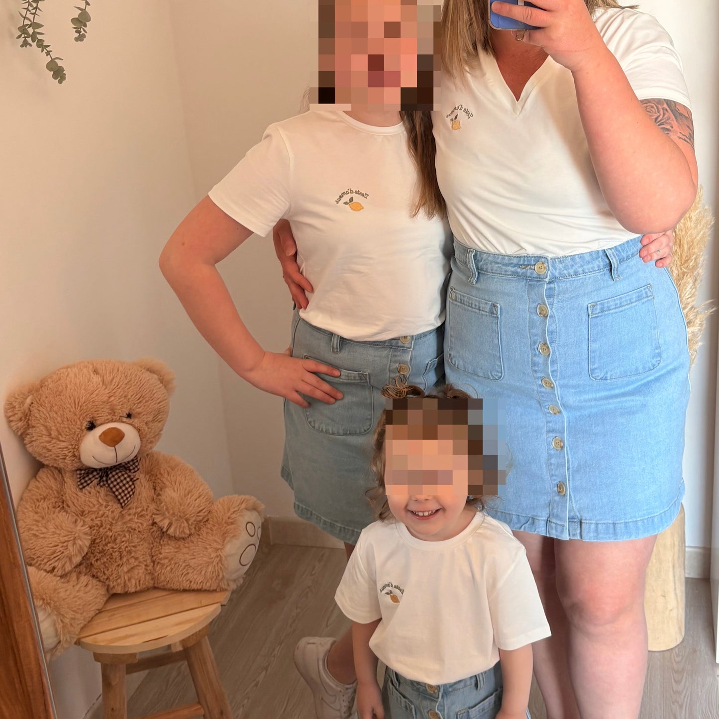 T-shirt blanc « zeste d’amour » - Femme