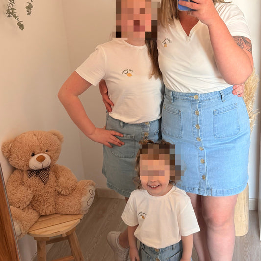 T-shirt blanc « zeste d’amour » - Femme