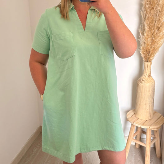 Robe courte - vert d’eau