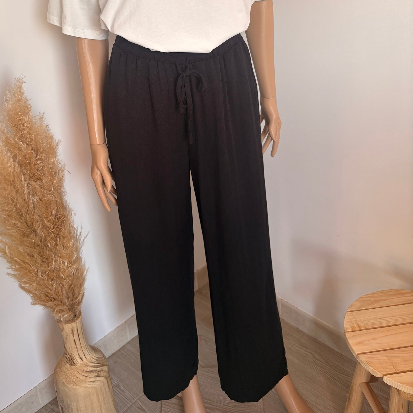 Pantalon fluide noir