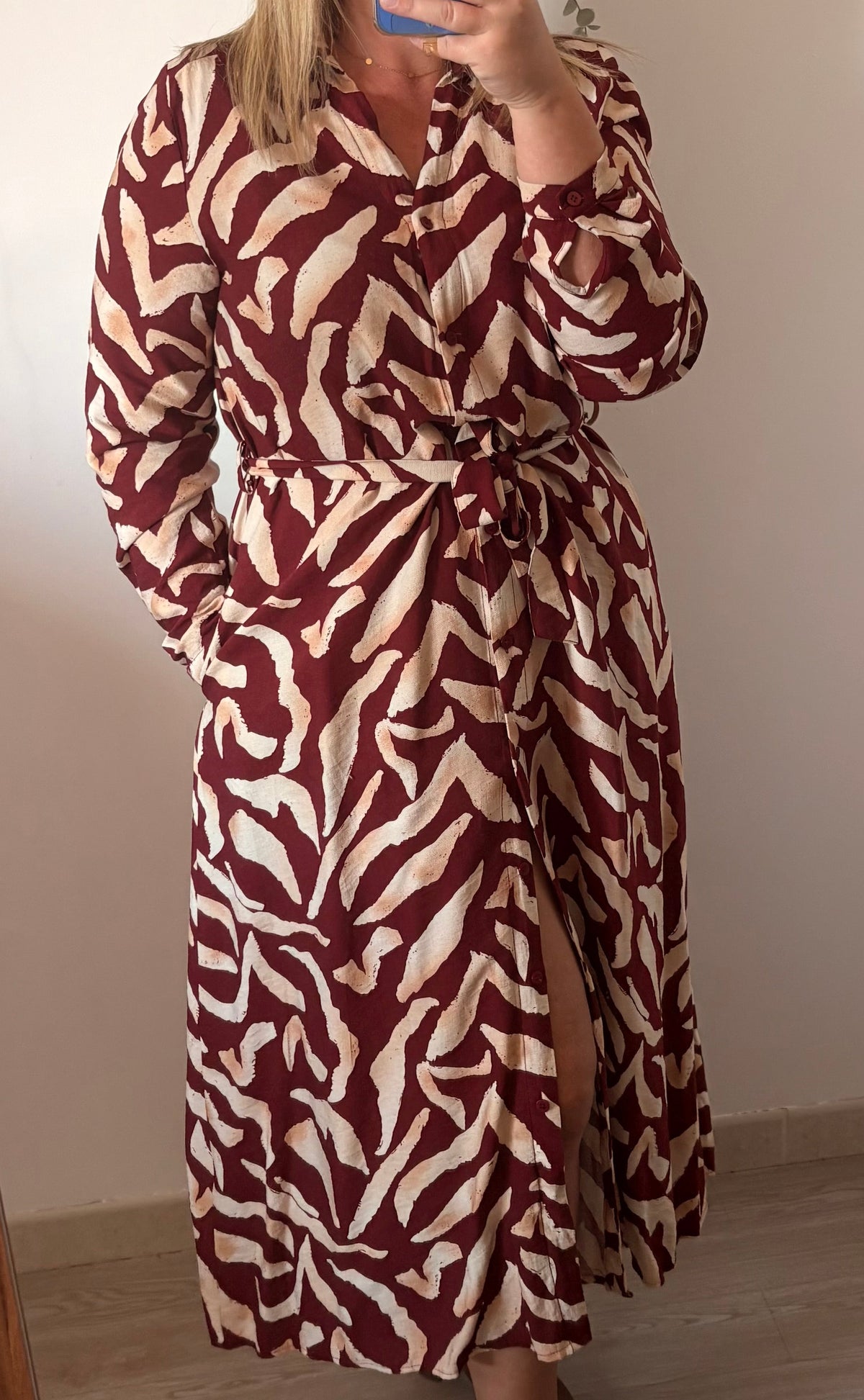 Robe longue fluide boutonnée - Margaux