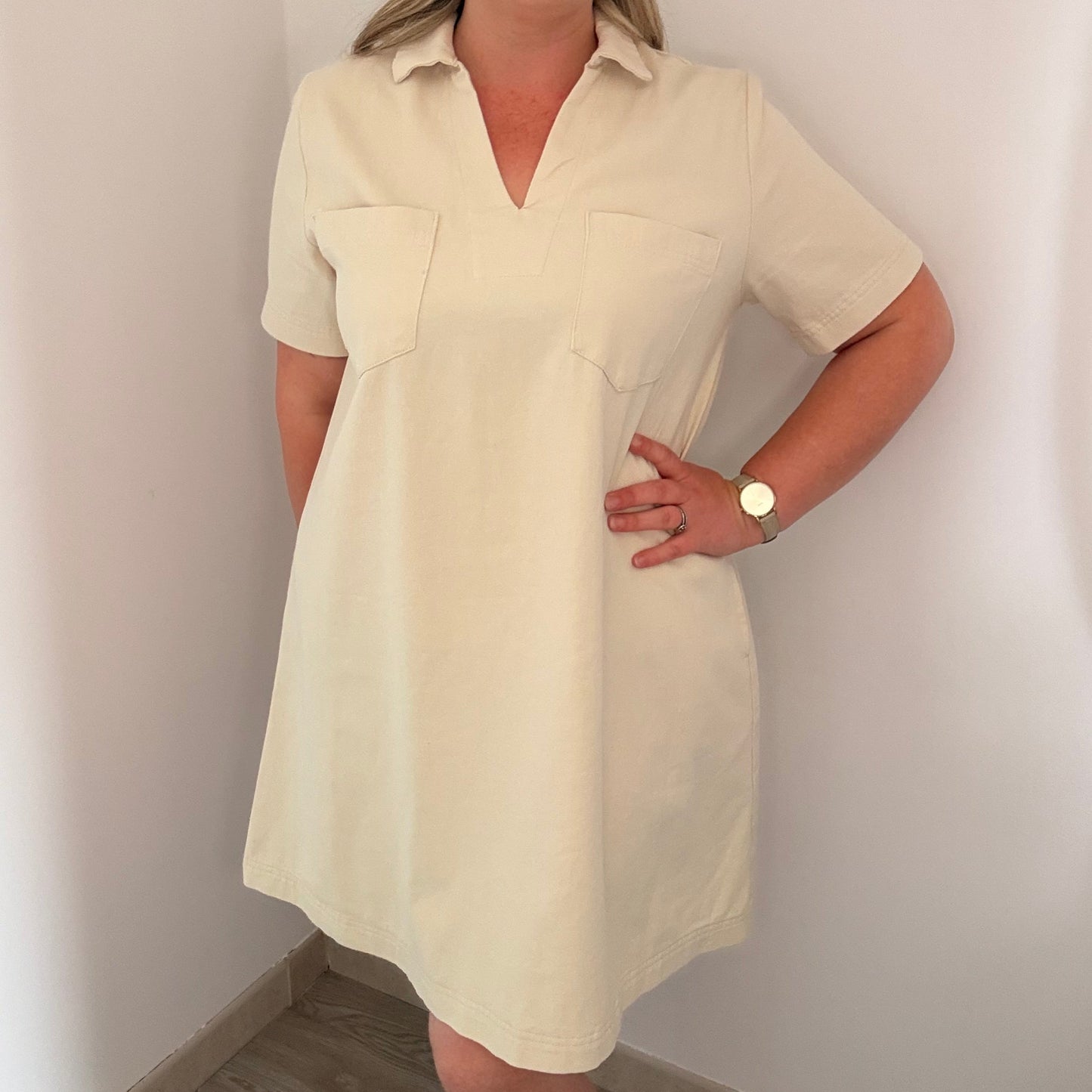 Robe courte - Beige