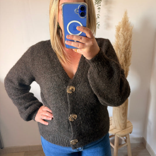 Gilet Boutons doré - Suzanne - Plusieurs coloris