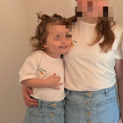 T-shirt blanc « zeste d’amour » enfant