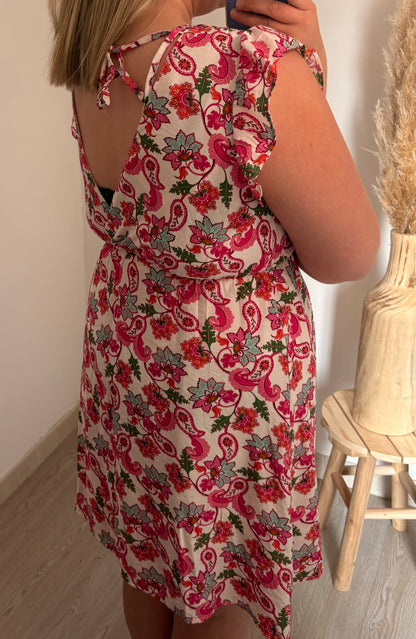 Robe rose - fluide coupe empire