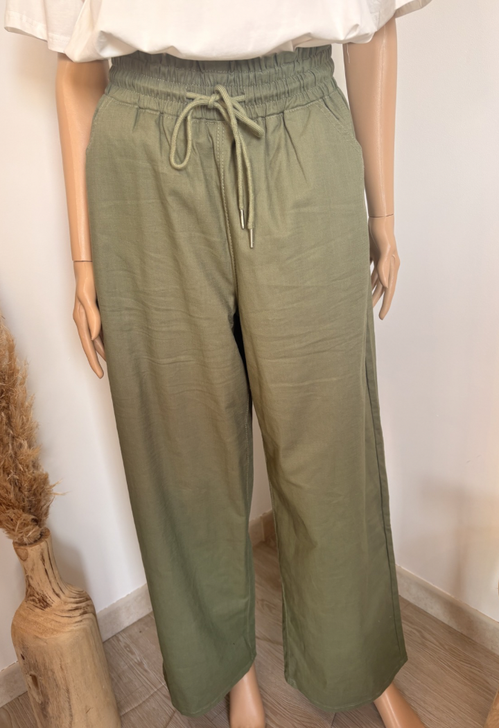 Pantalon kaki fluide